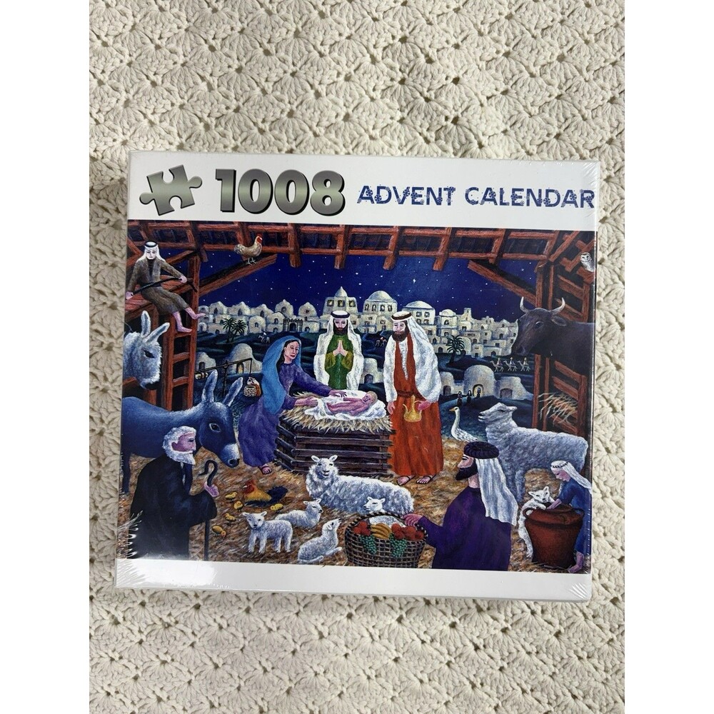 Nativity Scene 1008 pc. Jigsaw Puzzle Advent Calendar New in Sealed Box
